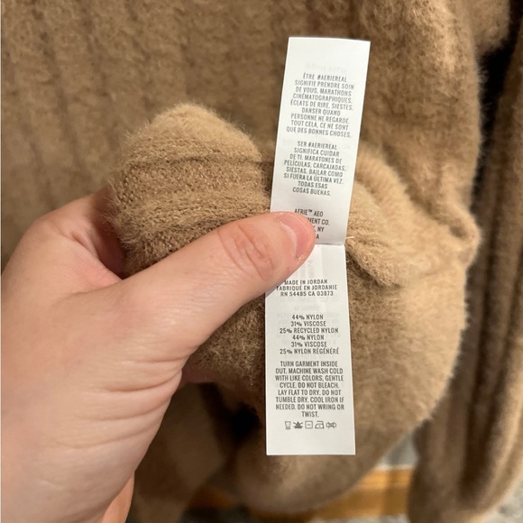 Aerie Oversized Tan Women’s Sweater size XS - Picture 4 of 8